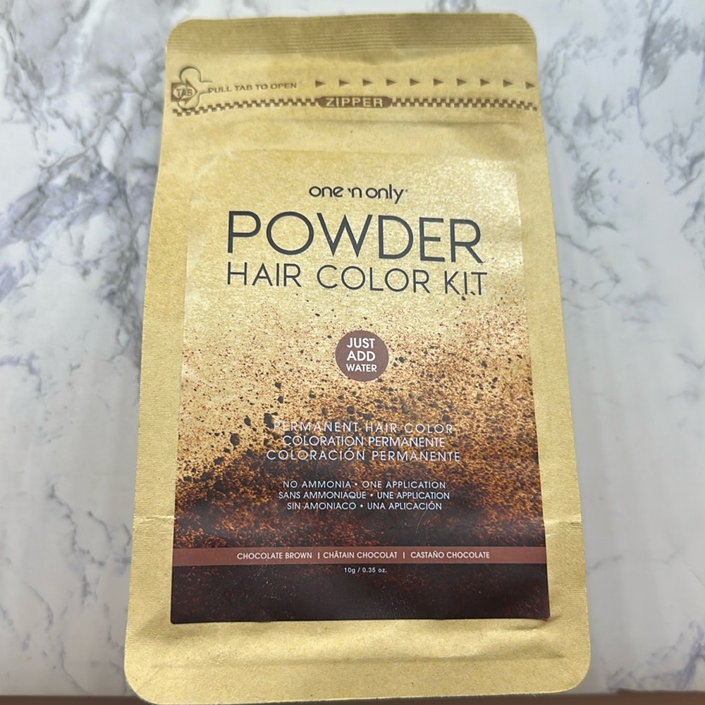 One ‘n Only Powder Hair Color Kit Permanent Hair Color in Chocolate Brown